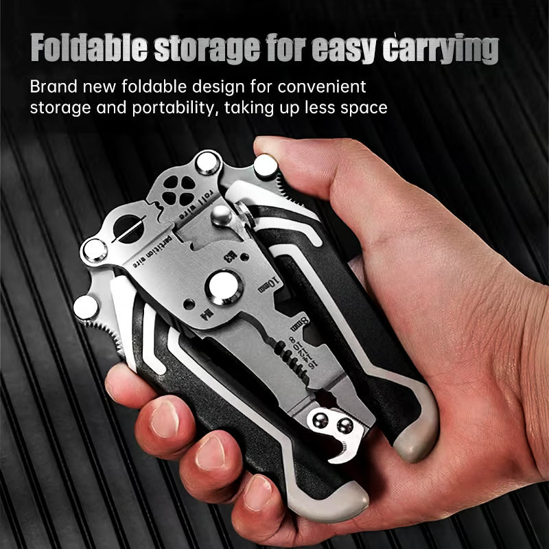 💥Multifunctional Folding Wire Stripper-Professional Electrician Tool