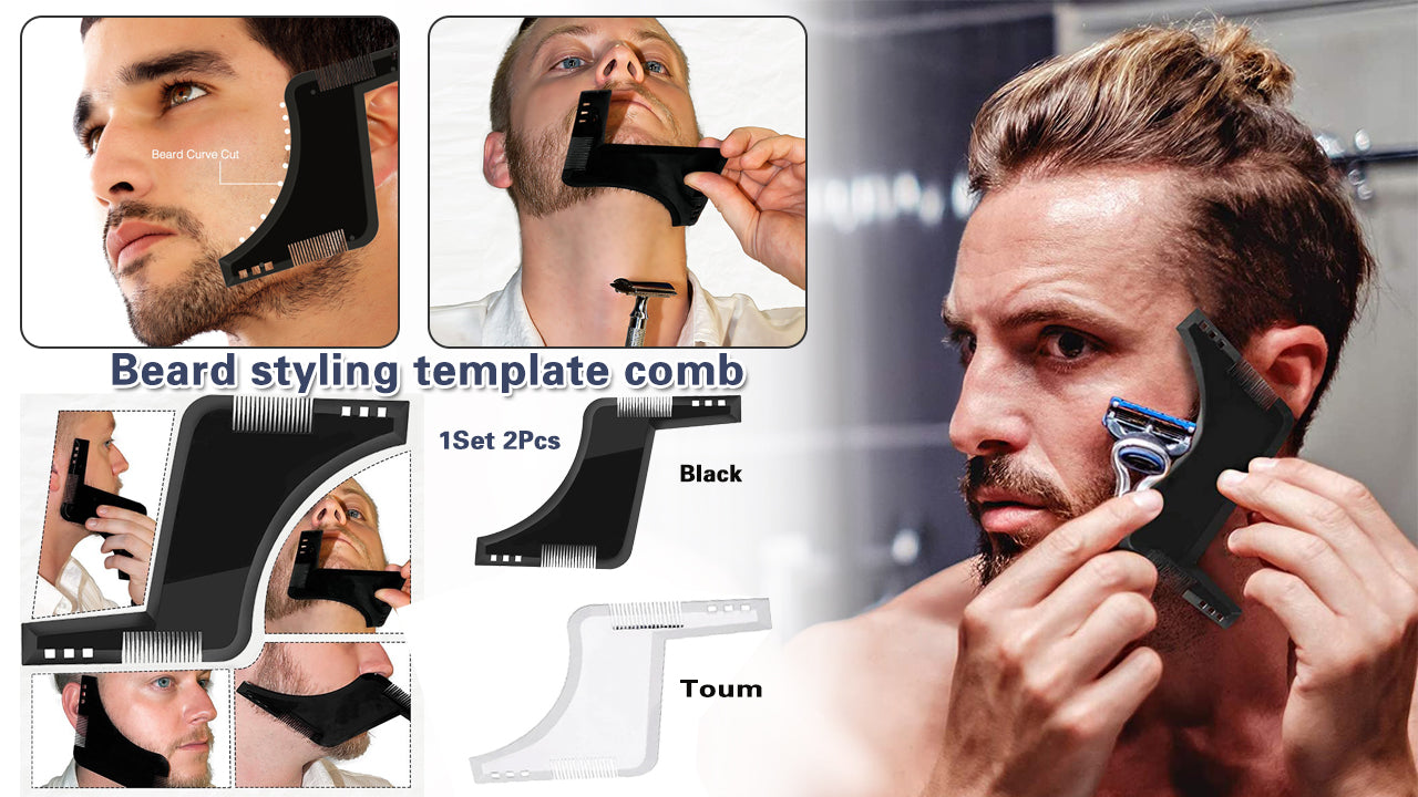 Beard styling template comb
