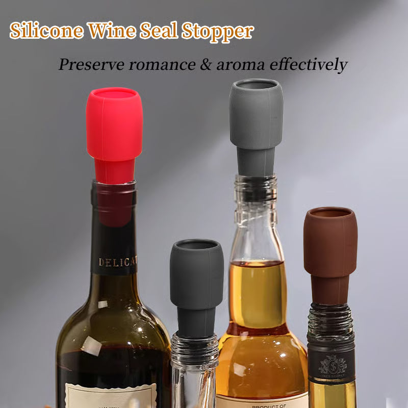 🔥4 Pcs Reusable Sparkling Wine Bottle Stopper
