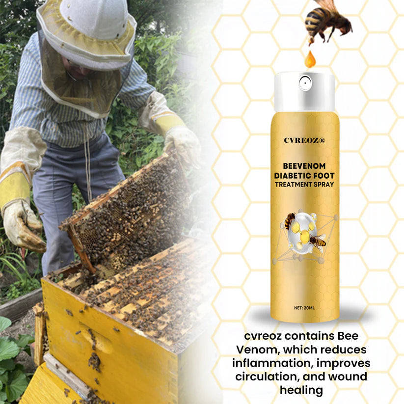 ⏰Last Day Promotion: 60% OFF 🔥CVREOZ® Bee Venom Diabetic Foot Treatment Spray