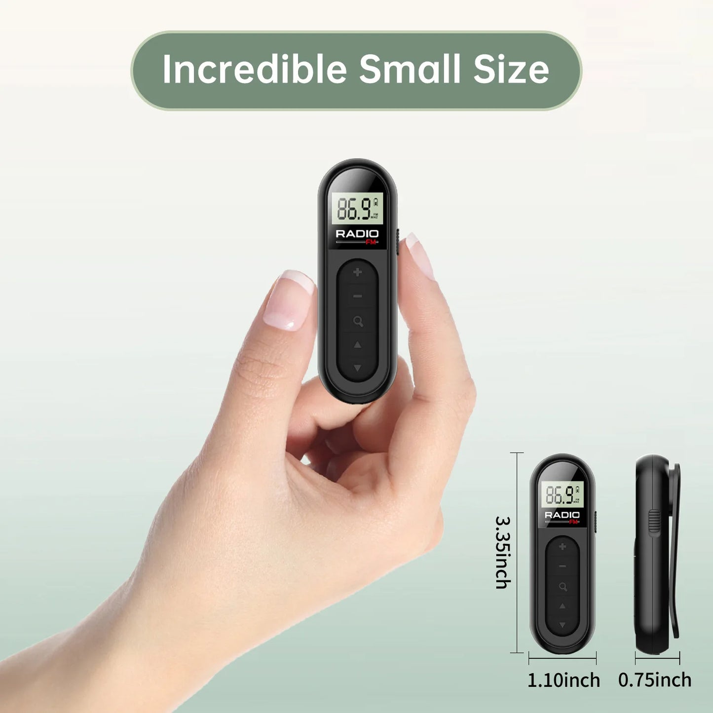 Portable Mini Pocket FM Radio
