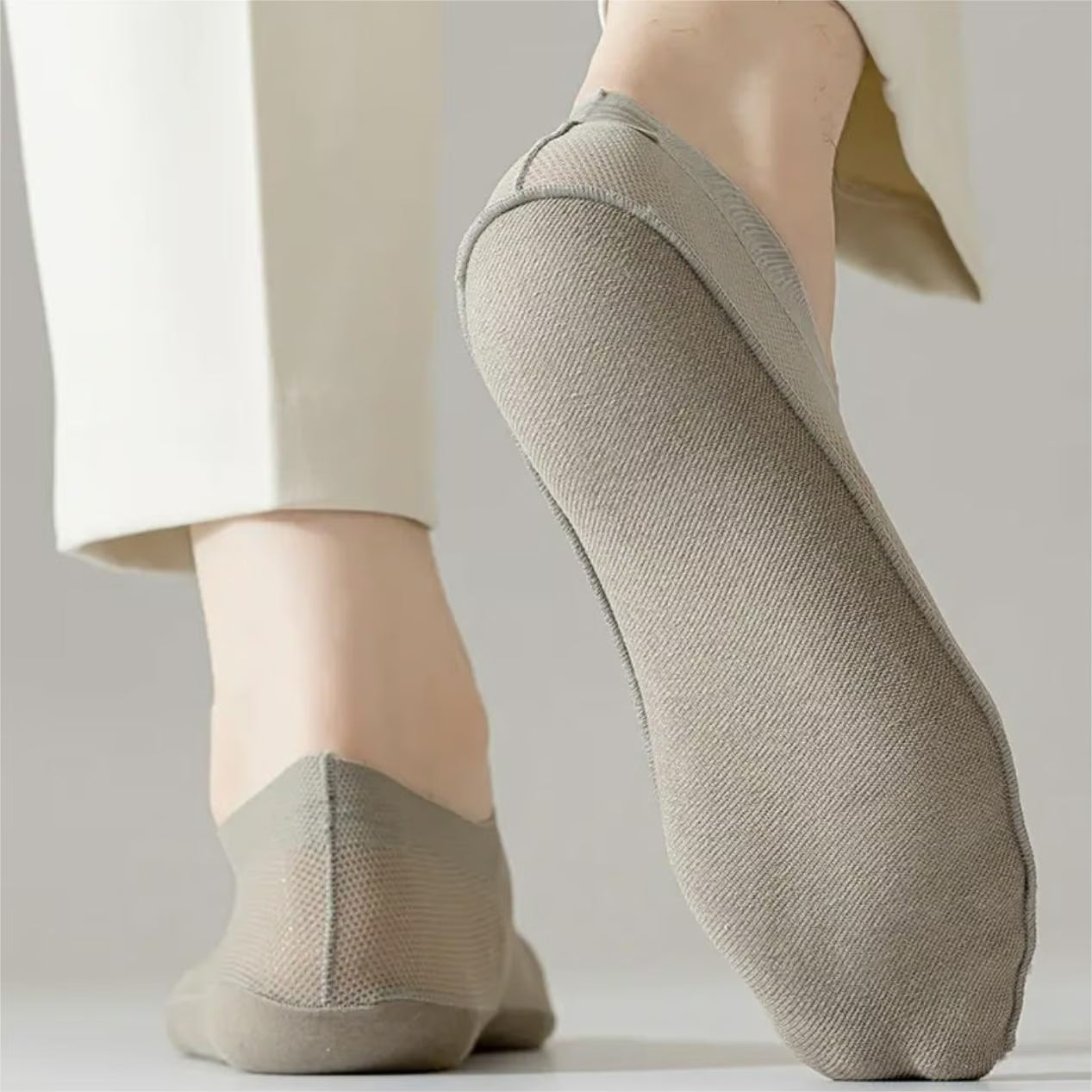 🔥Ultra Thin Liner Socks Non Slip ComBed Cotton No Show Socks