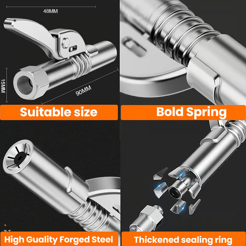 High Pressure Quick Release Grease Coupler